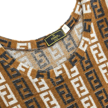 Fendi Sleeveless Dress Brown #42