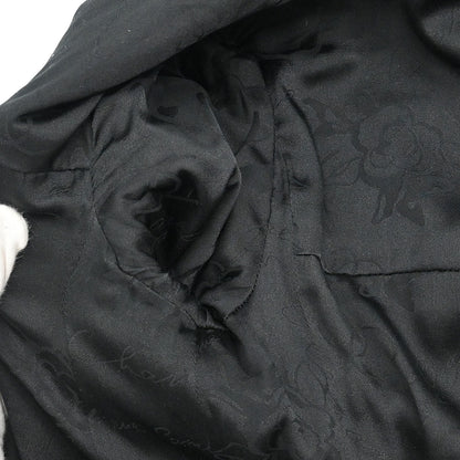 Chanel 2007 Single Breasted Collarless Jacket Black #36