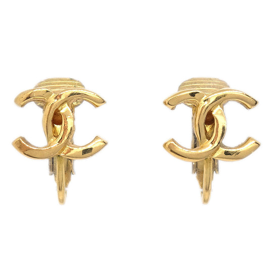 Chanel CC Clip-On Earrings Gold 233