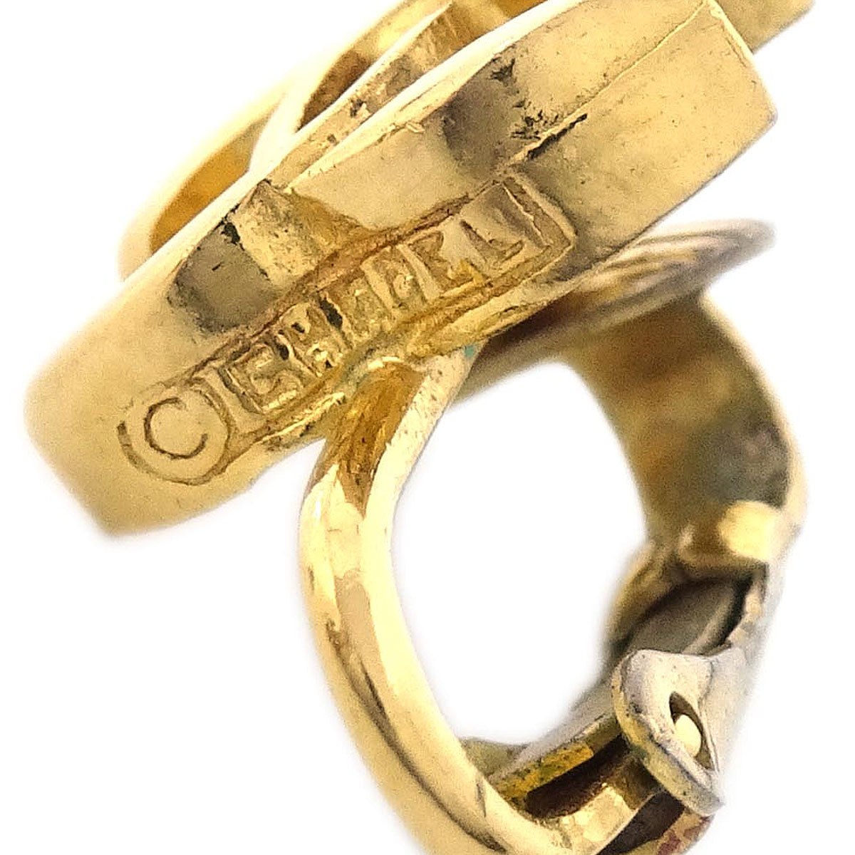 Chanel CC Clip-On Earrings Gold 233