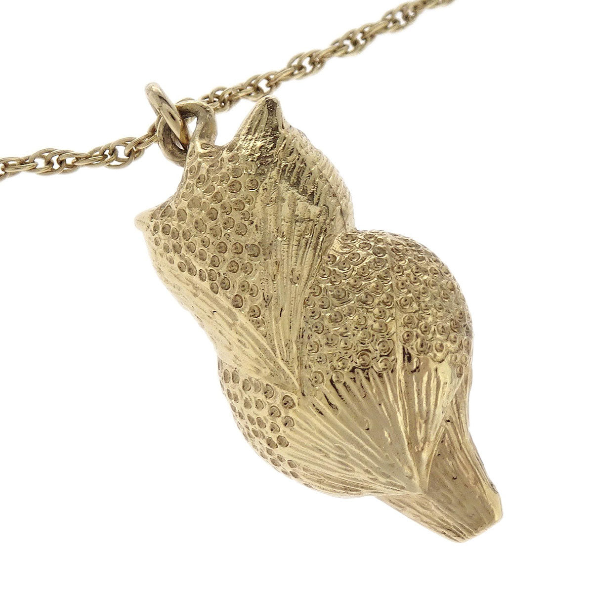 Chanel Chain Pendant Necklace Gripoix Costume Pearl Owl Gold A18C