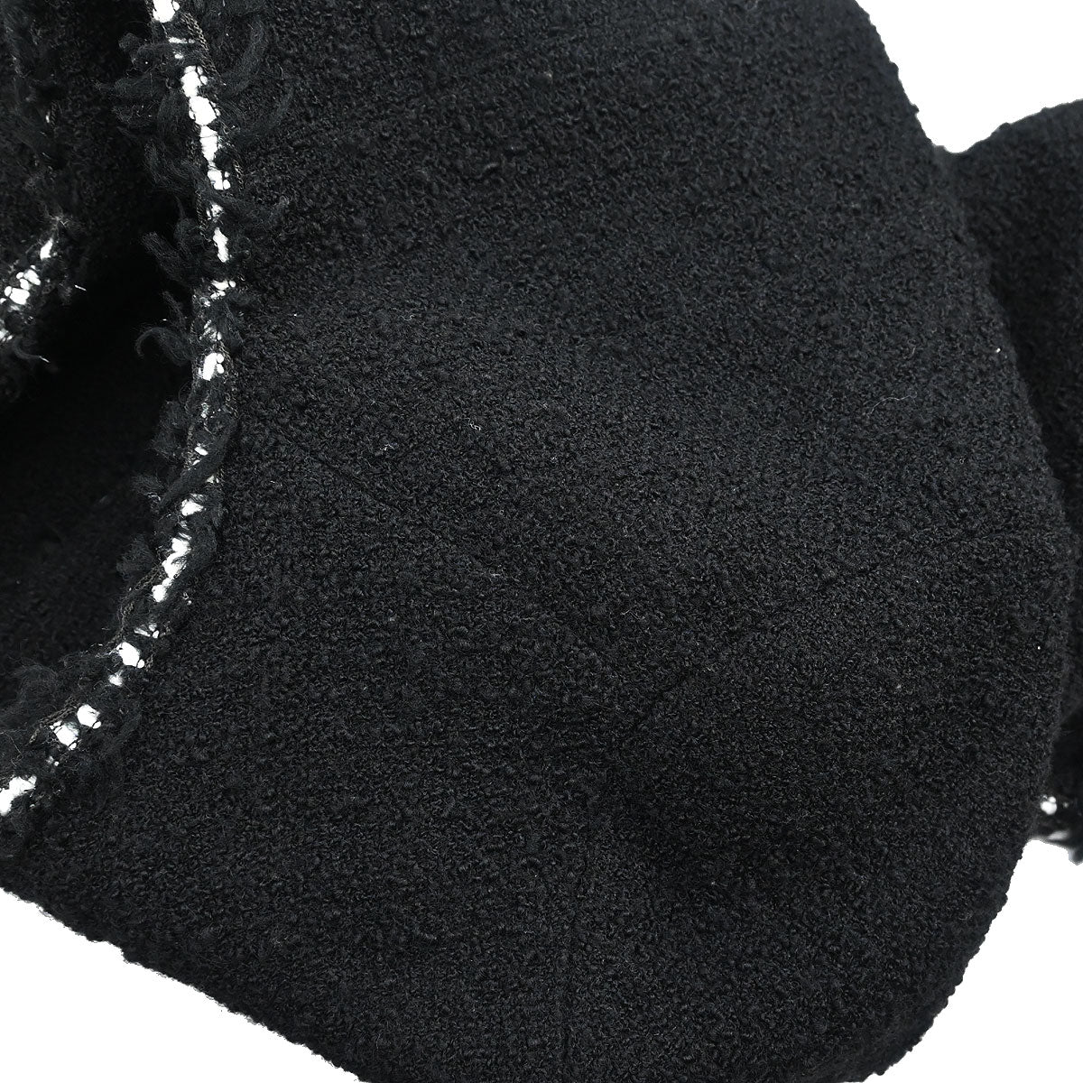 Chanel 1994 Collarless Single Breasted Jacket Black #44