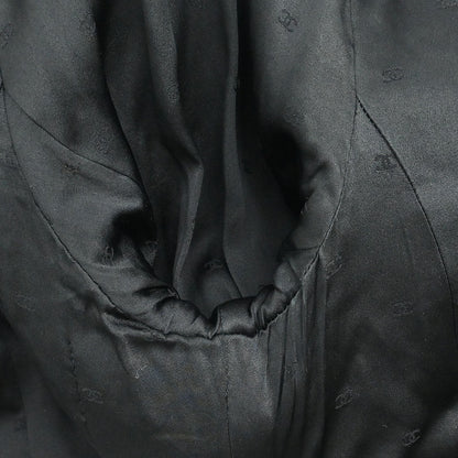 Chanel 1994 Collarless Single Breasted Jacket Black #44