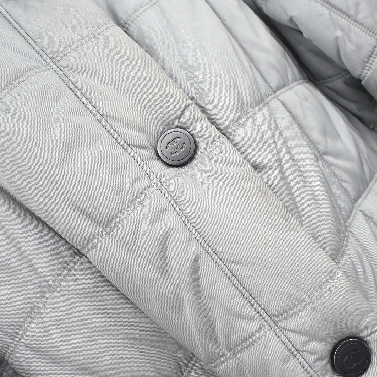 Chanel 2000 Sport Line Zip Up Jacket Gray #40