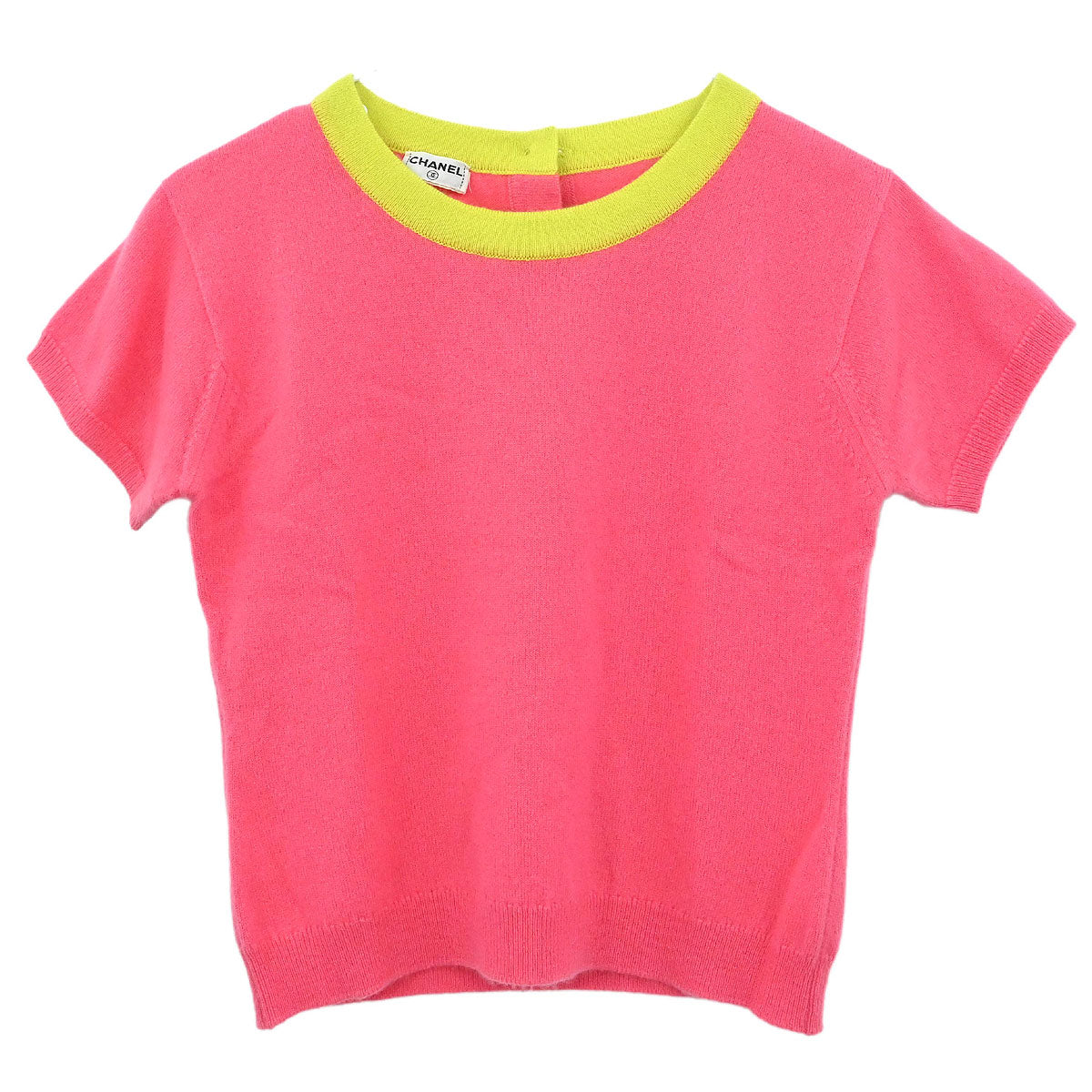 Chanel Ensemble Cardigan Short Sleeve Top Pink