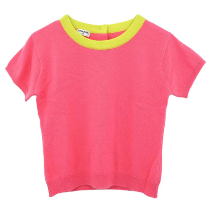 Chanel Ensemble Cardigan Short Sleeve Top Pink