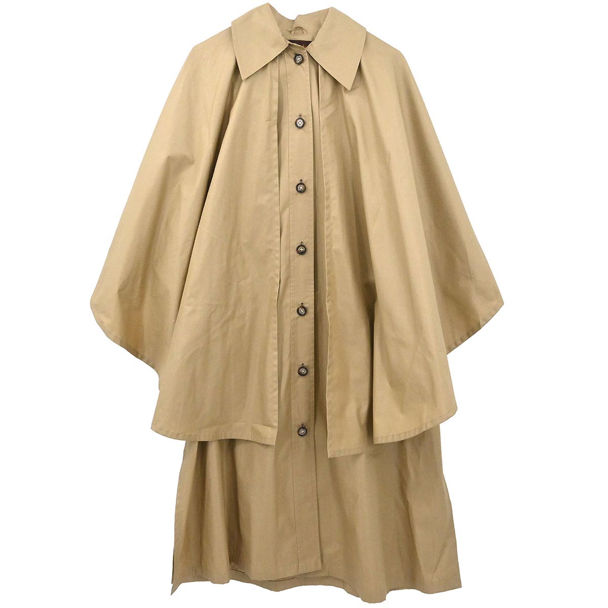 Yves Saint Laurent Storm Shield Sleeveless Coat Beige #34–36