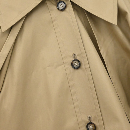 Yves Saint Laurent Storm Shield Sleeveless Coat Beige #34–36