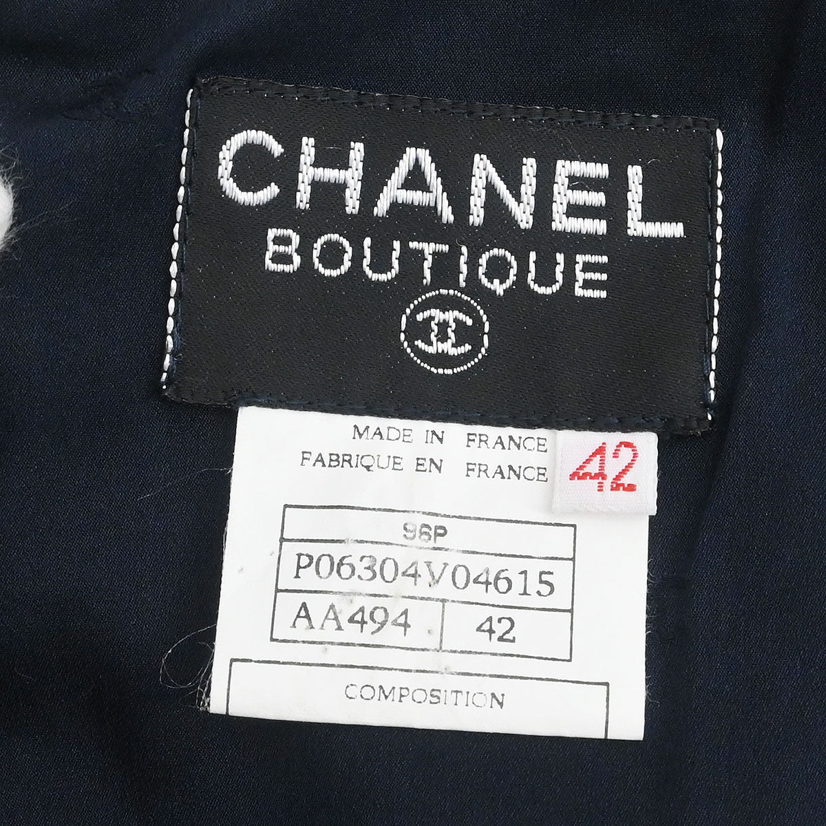 Chanel 1996 Dress Navy #42