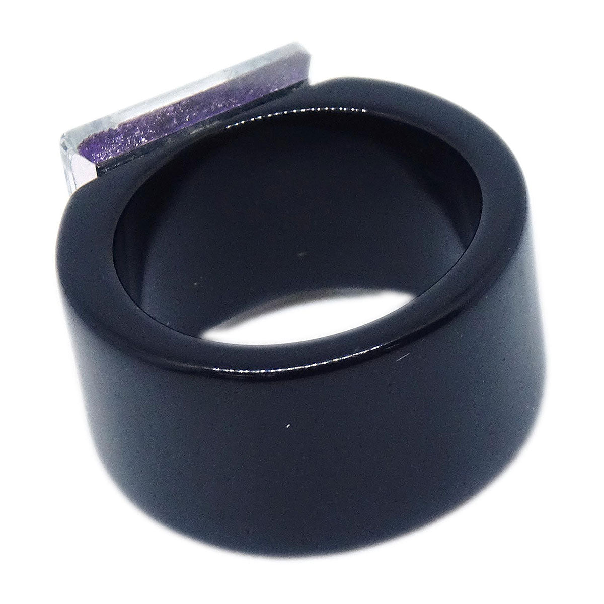 Chanel Ring Black #52 06C