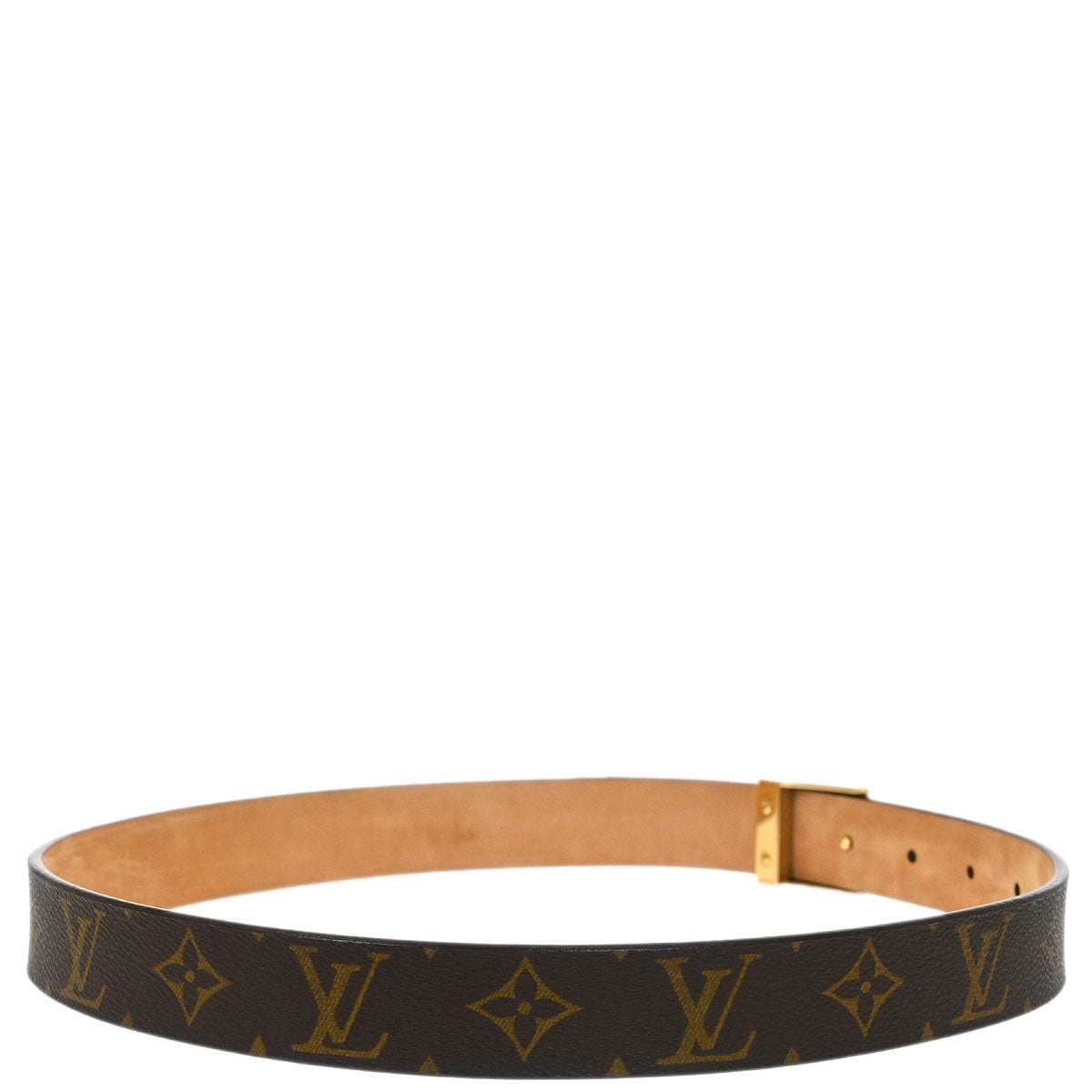 Louis Vuitton 2001 Monogram Ceinture Carre Belt M6800