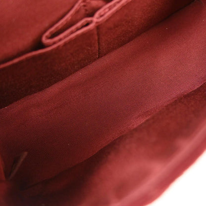 Chanel 2015-2016 Red Wool 2.55 Classic Double Flap Shoulder Bag