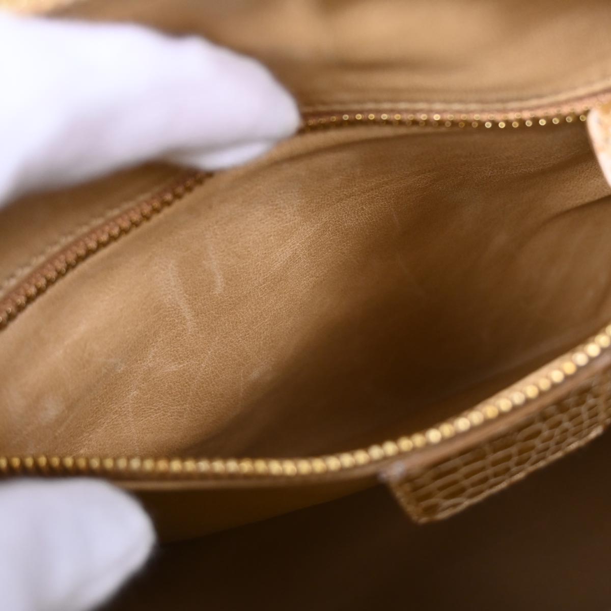 Christian Dior * Brown Crocodile Medium Lady Dior 2way Shoulder Handbag