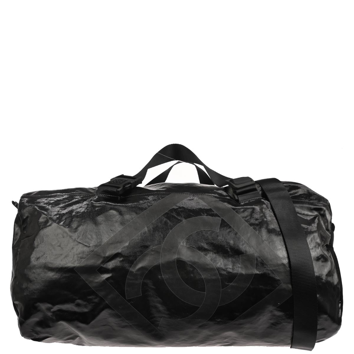 Chanel 2006-2008 Black PVC Sport Line Duffle Handbag