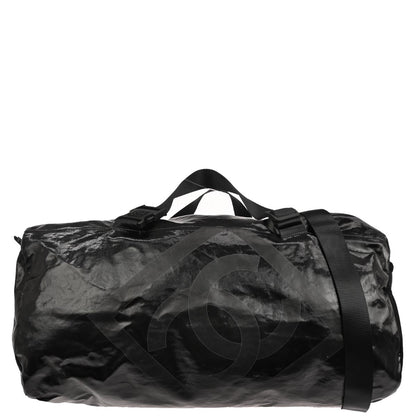 Chanel 2006-2008 Black PVC Sport Line Duffle Handbag
