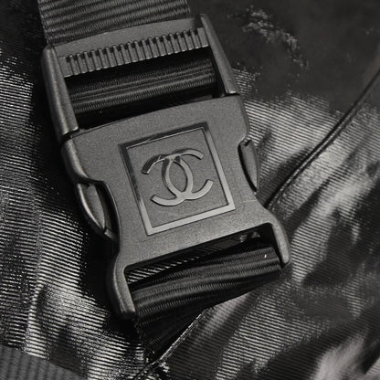Chanel 2006-2008 Black PVC Sport Line Duffle Handbag