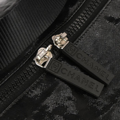 Chanel 2006-2008 Black PVC Sport Line Duffle Handbag