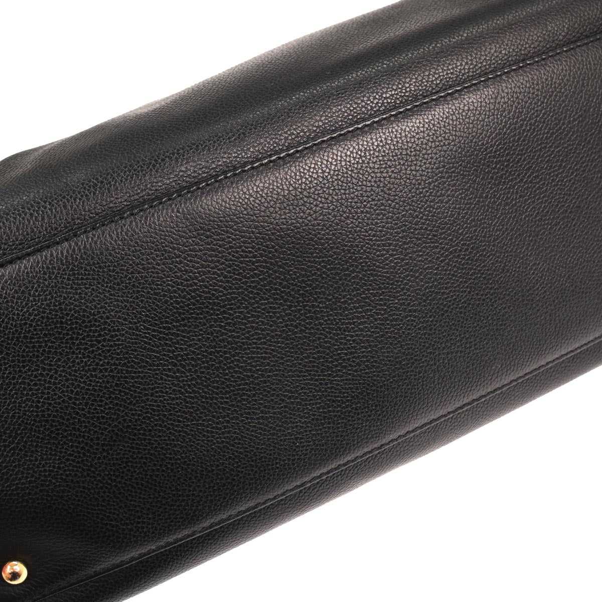 Chanel 2012 Black Calfskin Cerf Executive Tote Bag