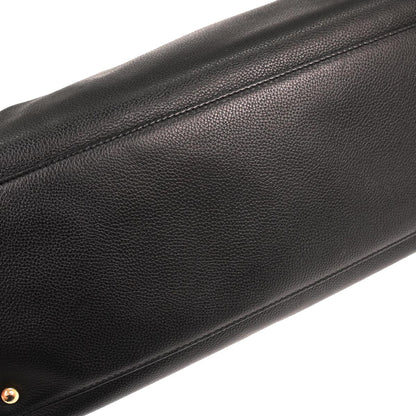 Chanel 2012 Black Calfskin Cerf Executive Tote Bag