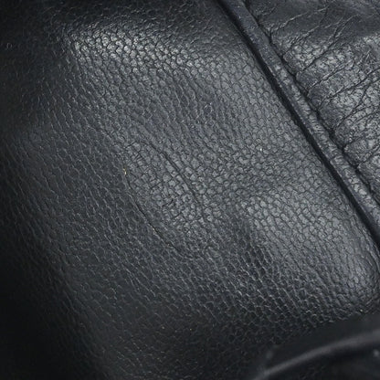 Chanel Black Lambskin Triple CC Drawstring Shoulder Bag