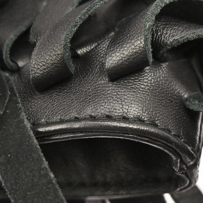 Bottega Veneta Black Intrecciato Fringe Tote Bag