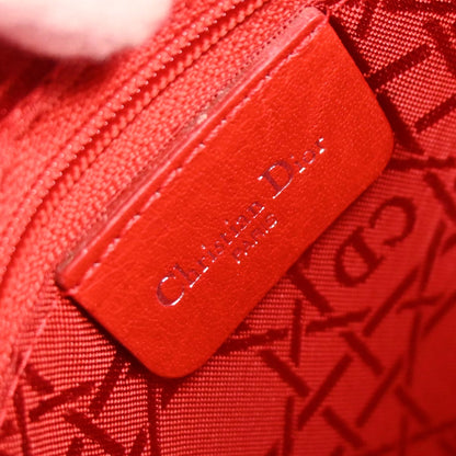 Christian Dior Navy Patent Leather Medium Lady Dior 2way Shoulder Handbag