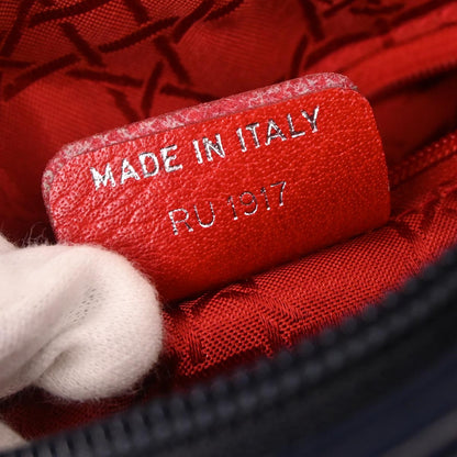 Christian Dior Navy Patent Leather Medium Lady Dior 2way Shoulder Handbag