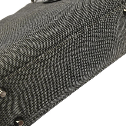 Christian Dior Gray Canvas Lady Dior 2way Shoulder Handbag