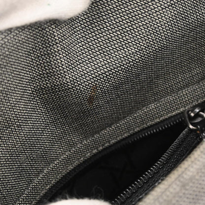 Christian Dior Gray Canvas Lady Dior 2way Shoulder Handbag