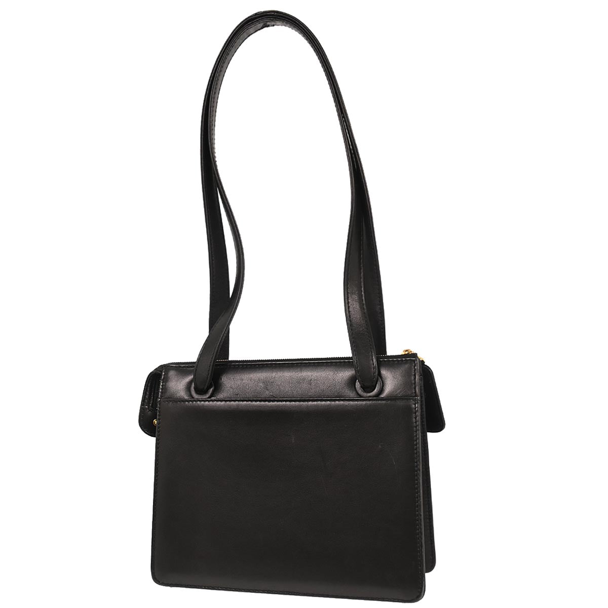 Chanel 1997-1999 Black Calfskin Shoulder Bag