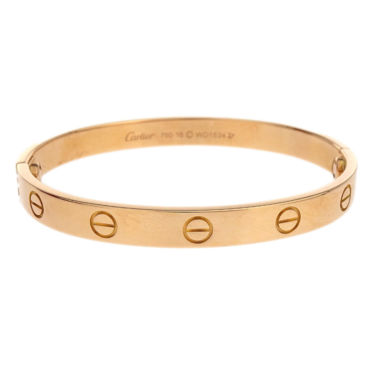Cartier Love Bracelet Bangle WD1534 750 #16 Jewelry