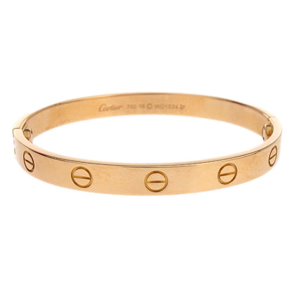 Cartier Love Bracelet Bangle WD1534 750 #16 Jewelry
