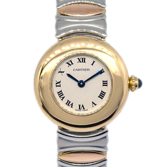 Cartier Must Colisee Belle Epoque SM Ref.2551 Quartz Watch 18KYG SS