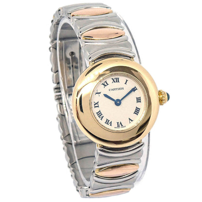 Cartier Must Colisee Belle Epoque SM Ref.2551 Quartz Watch 18KYG SS
