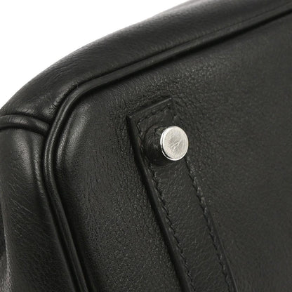 Hermes Black Veau Evergrain Birkin 30 Handbag