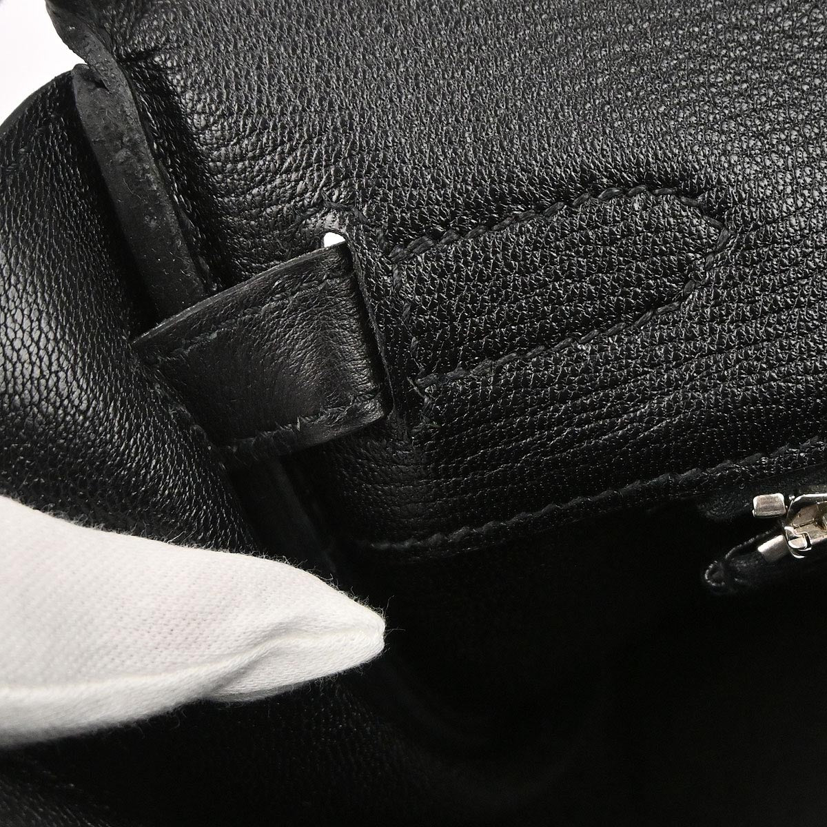 Hermes Black Veau Evergrain Birkin 30 Handbag