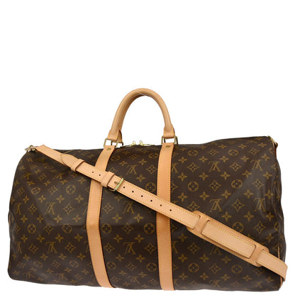 Louis Vuitton 2005 0Monogram Keepall Bandouliere 55 Duffle Bag M41414