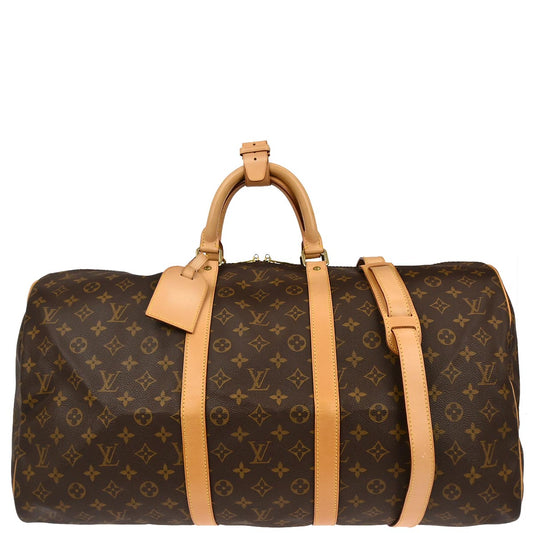 Louis Vuitton Monogram Keepall Bandouliere 55 Duffle Bag M41414