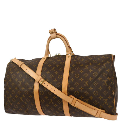 Louis Vuitton Monogram Keepall Bandouliere 55 Duffle Bag M41414