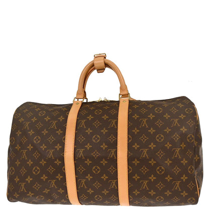 Louis Vuitton Monogram Keepall 50 Duffle Travel Handbag M41426