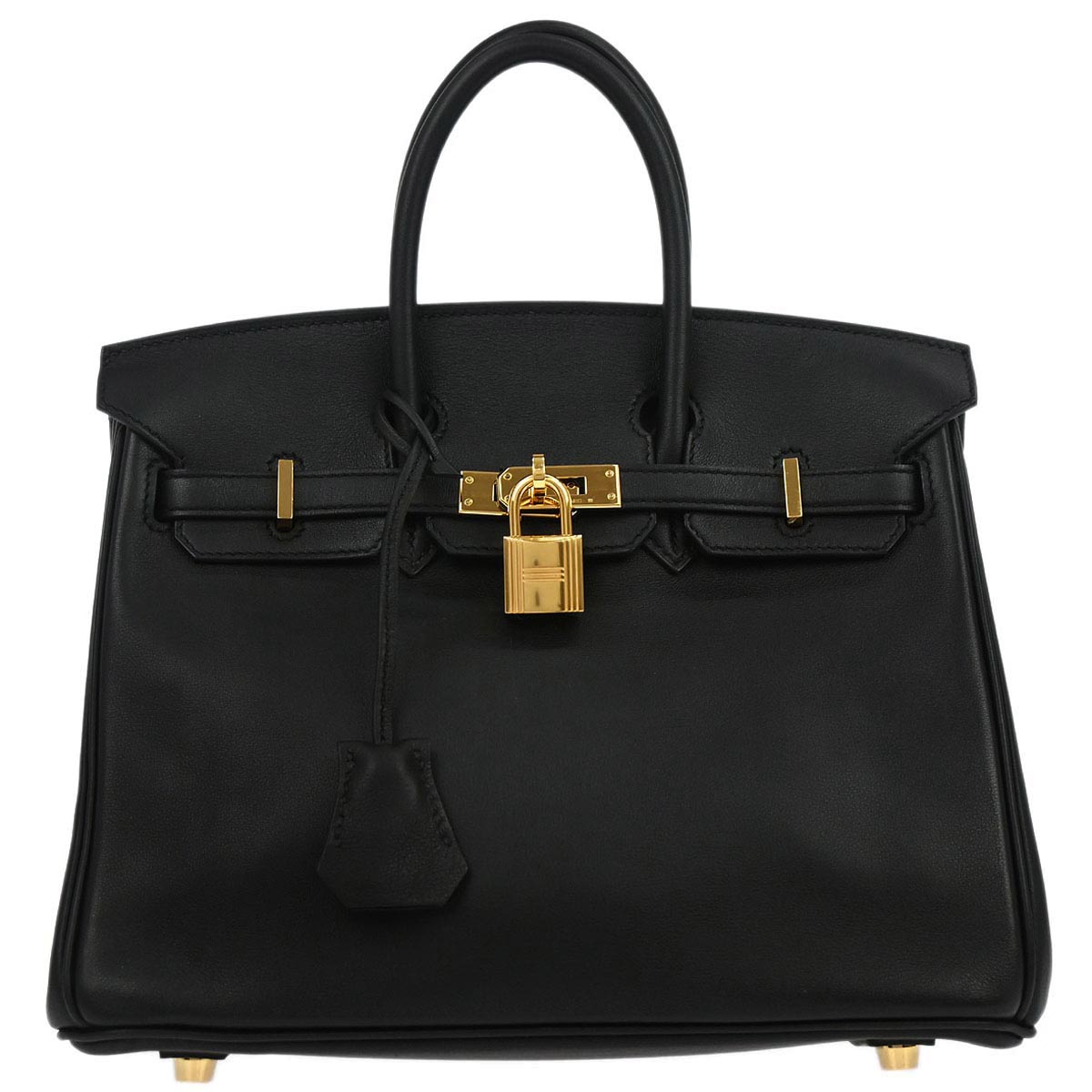 Hermes Black Swift Birkin 25 Handbag