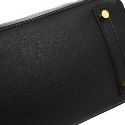 Hermes Black Swift Birkin 25 Handbag