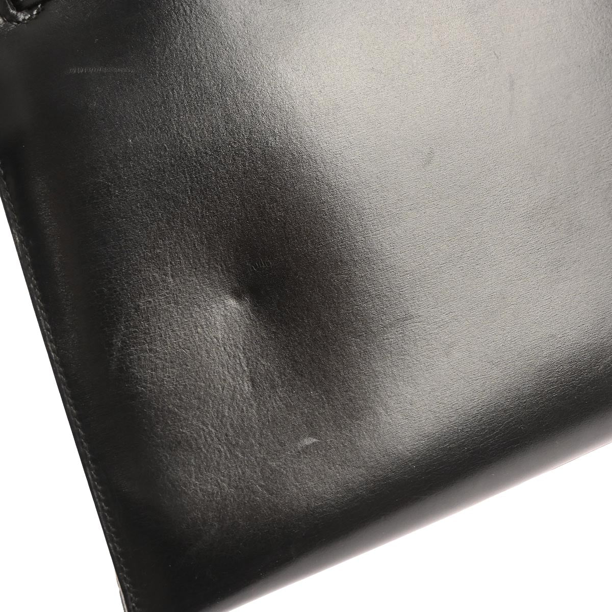 Hermes Black Box Calf Kelly 28 Sellier 2way Shoulder Handbag