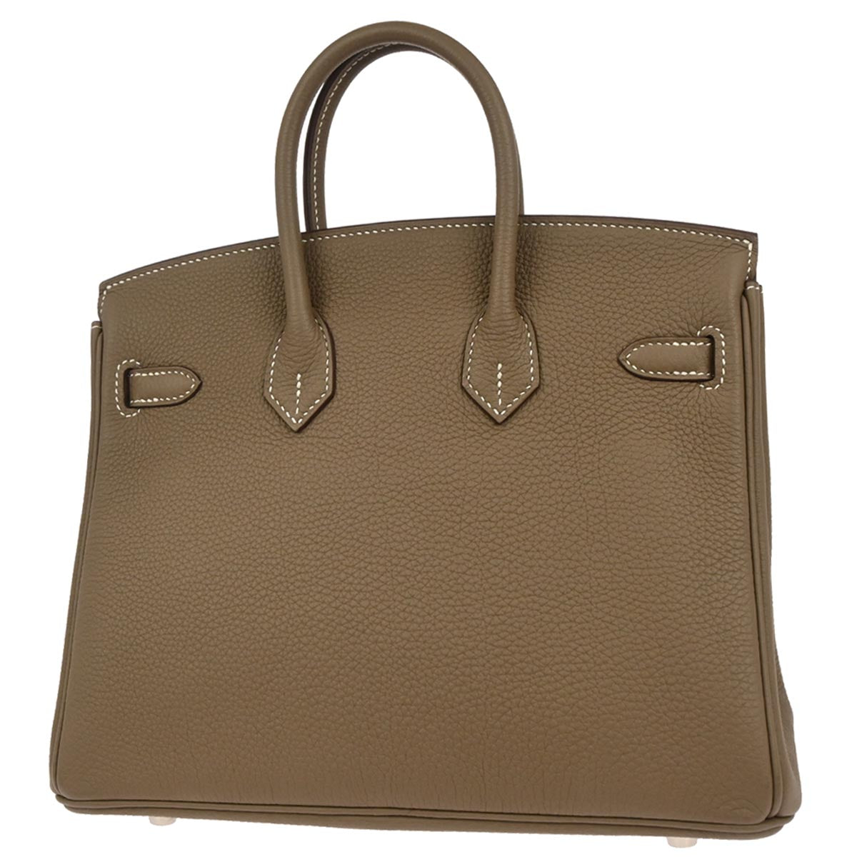 Hermes Etoupe Gray Togo Birkin 25 Handbag