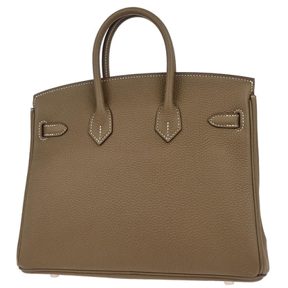 Hermes Etoupe Gray Togo Birkin 25 Handbag