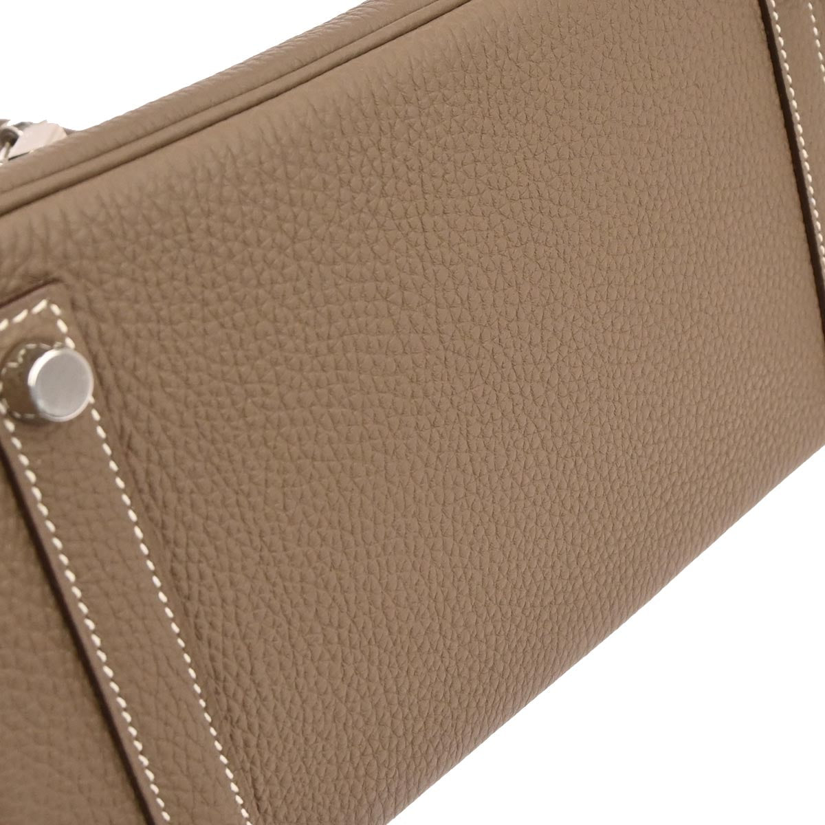 Hermes Etoupe Gray Togo Birkin 25 Handbag