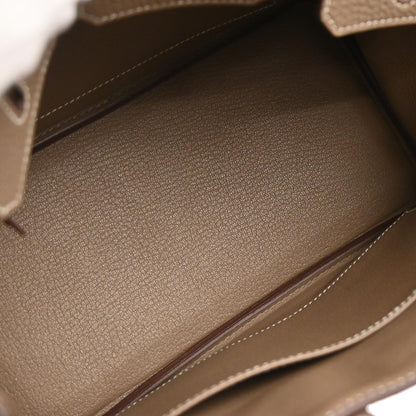 Hermes Etoupe Gray Togo Birkin 25 Handbag