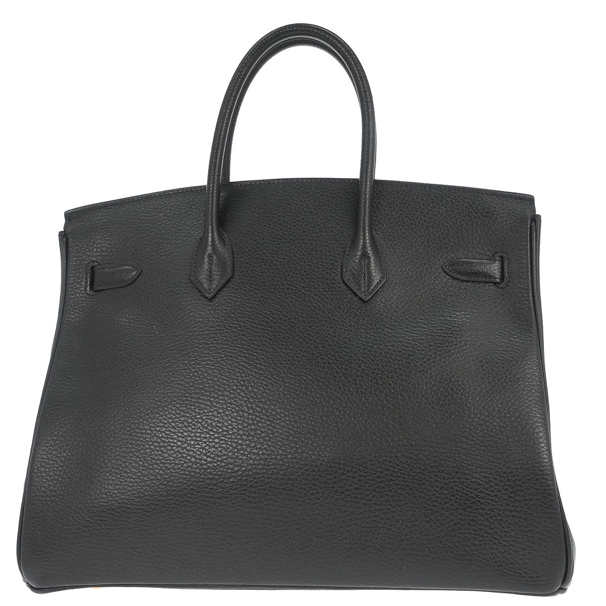Hermes Black Ardennes Birkin 35 Handbag
