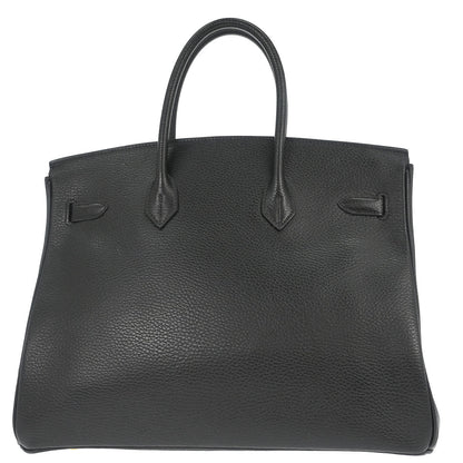 Hermes Black Ardennes Birkin 35 Handbag