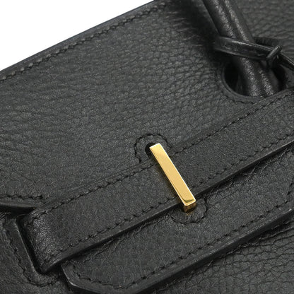 Hermes Black Ardennes Birkin 35 Handbag
